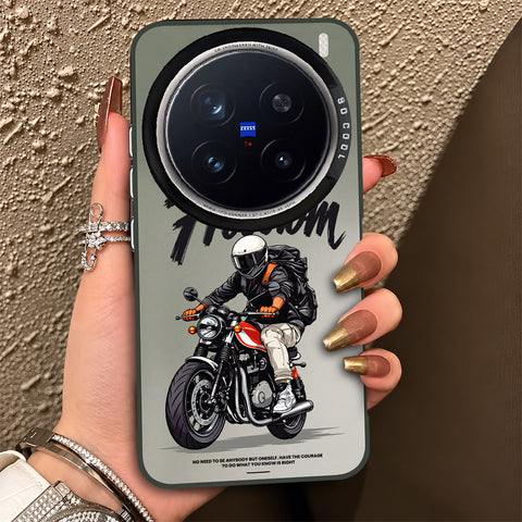 Vivo X200 Pro Cover - Beyond The Asphalt Series - Lightweight Frosted Pearl Finish Anti-Fingerprint Shockproof Soft Borders Case