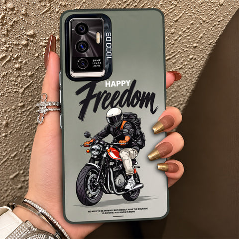 Vivo V23e Cover - Beyond The Asphalt Series - Lightweight Frosted Pearl Finish Anti-Fingerprint Shockproof Soft Borders Case
