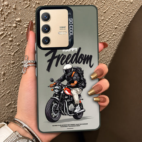 Vivo V23 5G Cover - Beyond The Asphalt Series - Lightweight Frosted Pearl Finish Anti-Fingerprint Shockproof Soft Borders Case