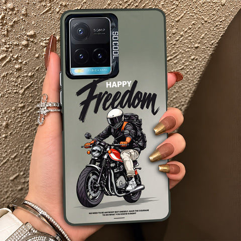 Vivo Y21a Cover - Beyond The Asphalt Series - Lightweight Frosted Pearl Finish Anti-Fingerprint Shockproof Soft Borders Case