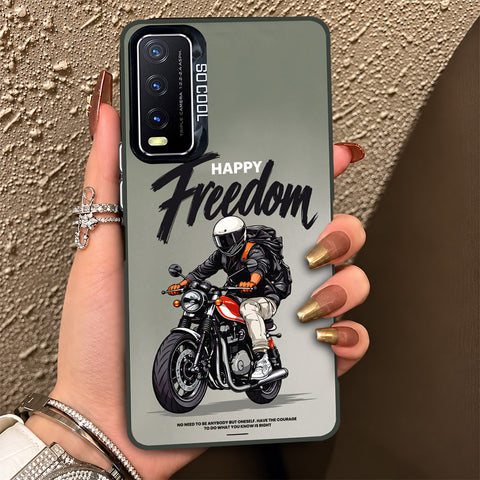 Vivo Y20T Cover - Beyond The Asphalt Series - Lightweight Frosted Pearl Finish Anti-Fingerprint Shockproof Soft Borders Case