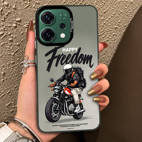 Oppo Reno 14 Cover - Beyond The Asphalt Series - Lightweight Frosted Pearl Finish Anti-Fingerprint Shockproof Soft Borders Case