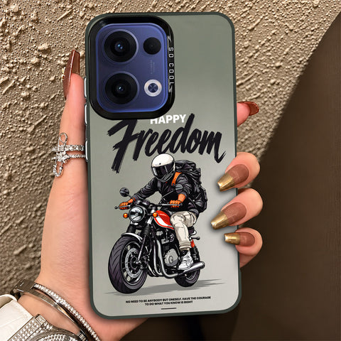 Oppo Reno 13 Cover - Beyond The Asphalt Series - Lightweight Frosted Pearl Finish Anti-Fingerprint Shockproof Soft Borders Case