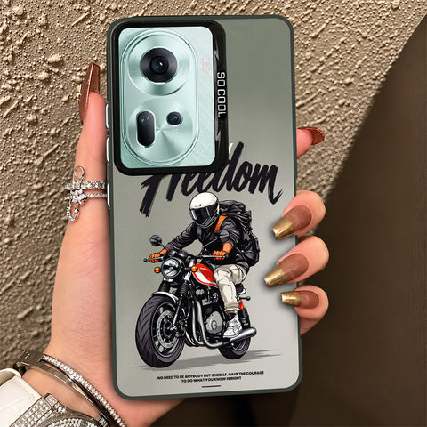 Oppo Reno 11 5G Cover - Beyond The Asphalt Series - Lightweight Frosted Pearl Finish Anti-Fingerprint Shockproof Soft Borders Case