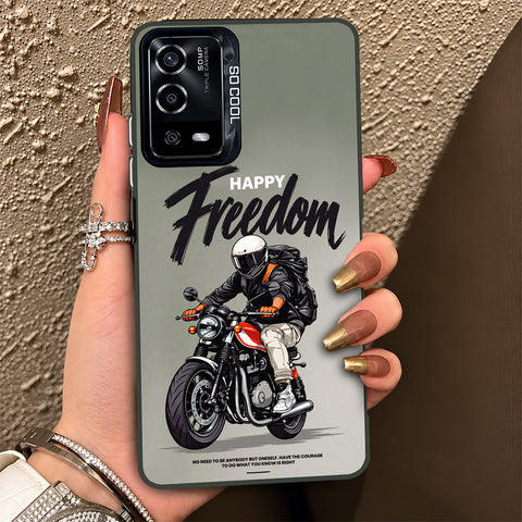 Oppo A55 5G Cover - Beyond The Asphalt Series - Lightweight Frosted Pearl Finish Anti-Fingerprint Shockproof Soft Borders Case