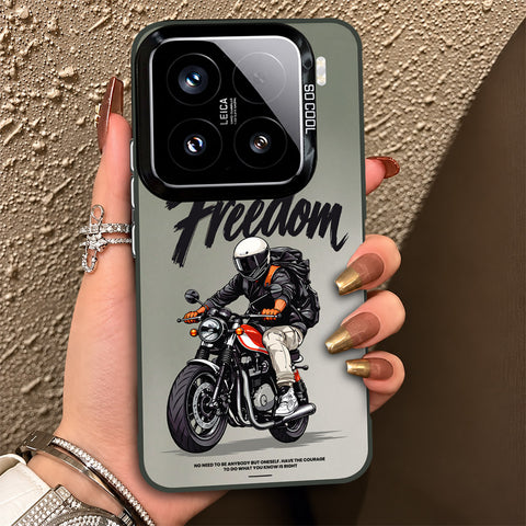 Xiaomi 15 Cover - Beyond The Asphalt Series - Lightweight Frosted Pearl Finish Anti-Fingerprint Shockproof Soft Borders Case