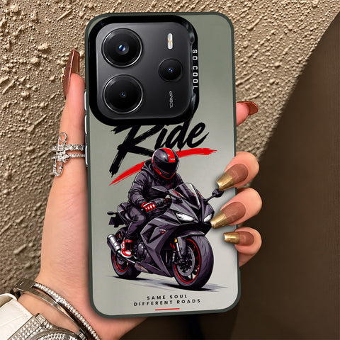 Xiaomi Redmi Note 14 4G Cover - Beyond The Asphalt Series - Lightweight Frosted Pearl Finish Anti-Fingerprint Shockproof Soft Borders Case