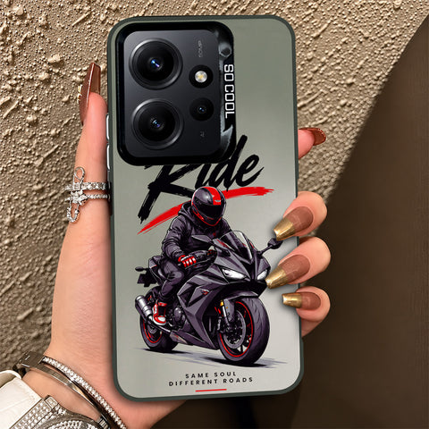 Xiaomi Redmi Note 12 4G Cover - Beyond The Asphalt Series - Lightweight Frosted Pearl Finish Anti-Fingerprint Shockproof Soft Borders Case