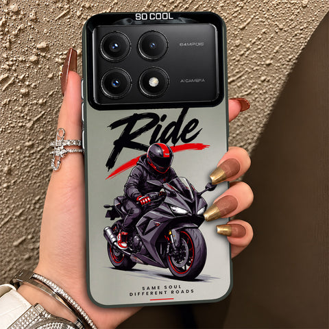 Xiaomi Redmi K70E Cover - Beyond The Asphalt Series - Lightweight Frosted Pearl Finish Anti-Fingerprint Shockproof Soft Borders Case