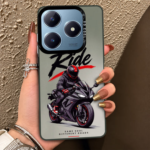 Realme C61 Cover - Beyond The Asphalt Series - Lightweight Frosted Pearl Finish Anti-Fingerprint Shockproof Soft Borders Case