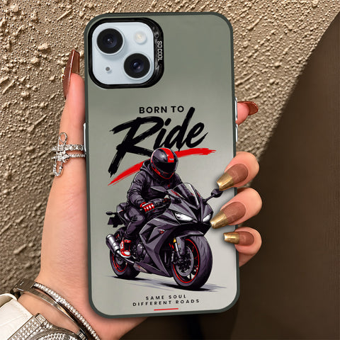 iPhone 15 Cover - Beyond The Asphalt Series - Lightweight Frosted Pearl Finish Anti-Fingerprint Shockproof Soft Borders Case
