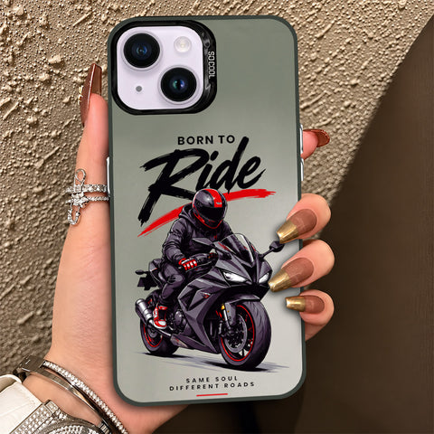 iPhone 14 Cover - Beyond The Asphalt Series - Lightweight Frosted Pearl Finish Anti-Fingerprint Shockproof Soft Borders Case