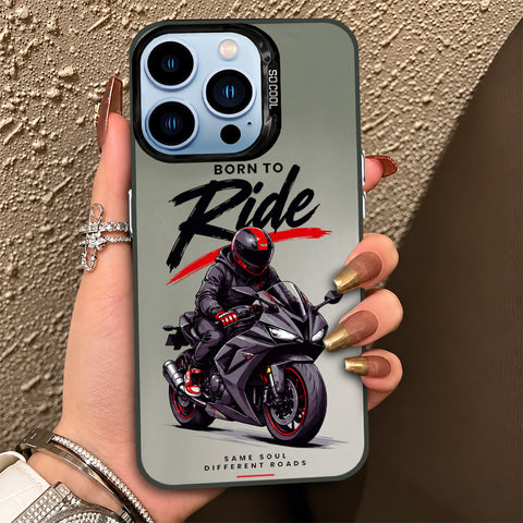 iPhone 13 Pro Cover - Beyond The Asphalt Series - Lightweight Frosted Pearl Finish Anti-Fingerprint Shockproof Soft Borders Case