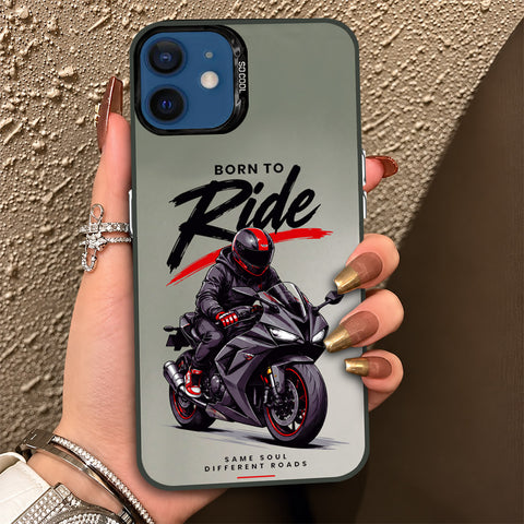 iPhone 12 Cover - Beyond The Asphalt Series - Lightweight Frosted Pearl Finish Anti-Fingerprint Shockproof Soft Borders Case