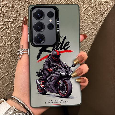 Samsung Galaxy S25 Ultra Cover - Beyond The Asphalt Series - Lightweight Frosted Pearl Finish Anti-Fingerprint Shockproof Soft Borders Case
