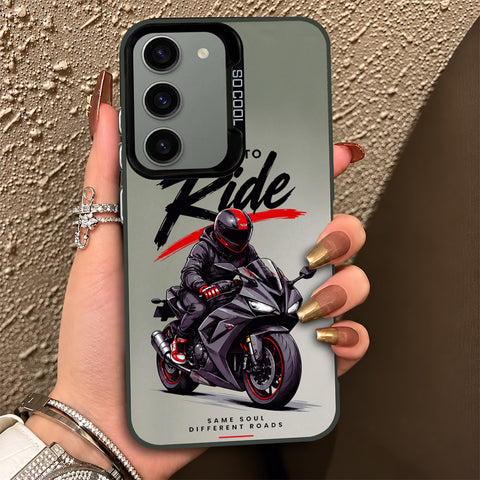 Samsung Galaxy S23 5G Cover - Beyond The Asphalt Series - Lightweight Frosted Pearl Finish Anti-Fingerprint Shockproof Soft Borders Case