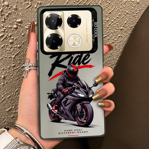 Infinix Note 40 Pro Plus Cover - Beyond The Asphalt Series - Lightweight Frosted Pearl Finish Anti-Fingerprint Shockproof Soft Borders Case