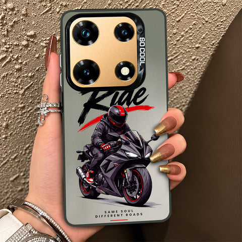 Infinix Note 30 Pro Cover - Beyond The Asphalt Series - Lightweight Frosted Pearl Finish Anti-Fingerprint Shockproof Soft Borders Case