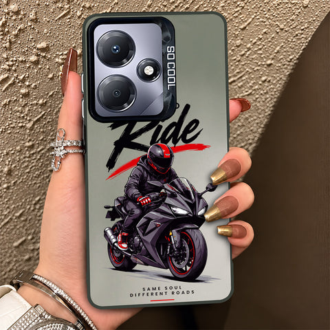 Infinix Hot 30 Play Cover - Beyond The Asphalt Series - Lightweight Frosted Pearl Finish Anti-Fingerprint Shockproof Soft Borders Case