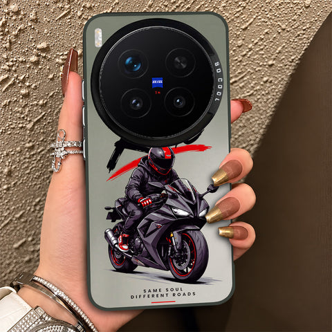 Vivo X300 Pro Cover - Beyond The Asphalt Series - Lightweight Frosted Pearl Finish Anti-Fingerprint Shockproof Soft Borders Case