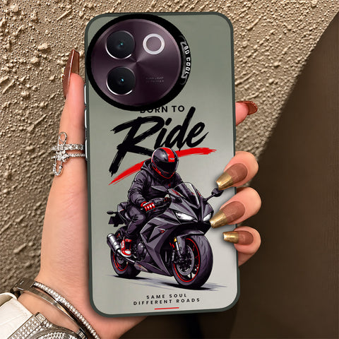 Vivo V30e Cover - Beyond The Asphalt Series - Lightweight Frosted Pearl Finish Anti-Fingerprint Shockproof Soft Borders Case
