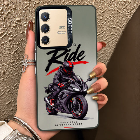 Vivo V23 5G Cover - Beyond The Asphalt Series - Lightweight Frosted Pearl Finish Anti-Fingerprint Shockproof Soft Borders Case