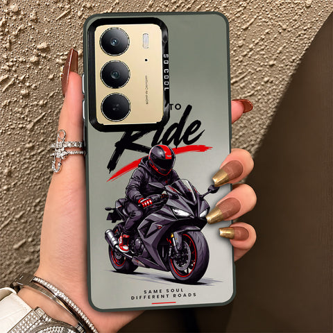 Realme C75x Cover - Beyond The Asphalt Series - Lightweight Frosted Pearl Finish Anti-Fingerprint Shockproof Soft Borders Case
