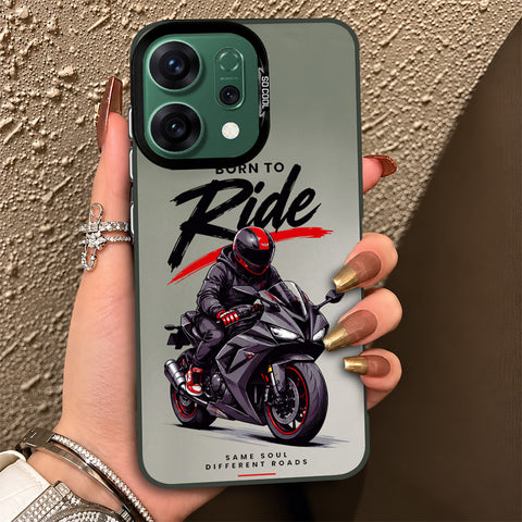 Oppo Reno 14 Cover - Beyond The Asphalt Series - Lightweight Frosted Pearl Finish Anti-Fingerprint Shockproof Soft Borders Case