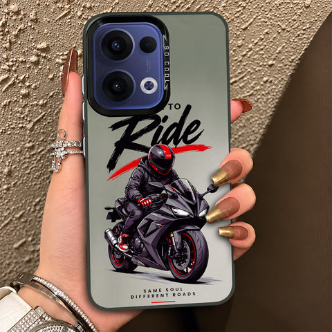 Oppo Reno 13 Cover - Beyond The Asphalt Series - Lightweight Frosted Pearl Finish Anti-Fingerprint Shockproof Soft Borders Case
