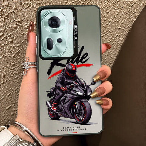 Oppo Reno 11 5G Cover - Beyond The Asphalt Series - Lightweight Frosted Pearl Finish Anti-Fingerprint Shockproof Soft Borders Case