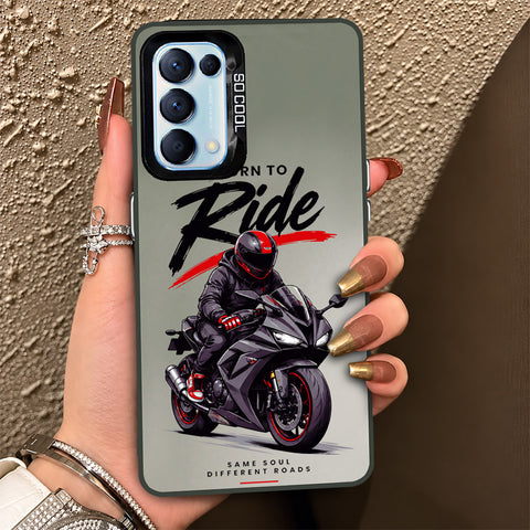 Oppo Reno 5 4G Cover - Beyond The Asphalt Series - Lightweight Frosted Pearl Finish Anti-Fingerprint Shockproof Soft Borders Case