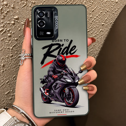 Oppo A55 5G Cover - Beyond The Asphalt Series - Lightweight Frosted Pearl Finish Anti-Fingerprint Shockproof Soft Borders Case