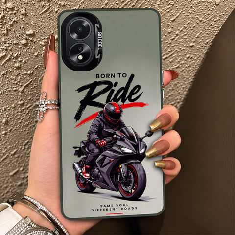 Oppo A38 Cover - Beyond The Asphalt Series - Lightweight Frosted Pearl Finish Anti-Fingerprint Shockproof Soft Borders Case
