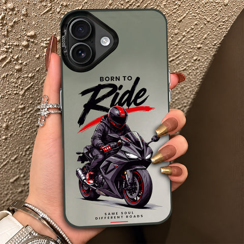 iPhone 16 Cover - Beyond The Asphalt Series - Lightweight Frosted Pearl Finish Anti-Fingerprint Shockproof Soft Borders Case