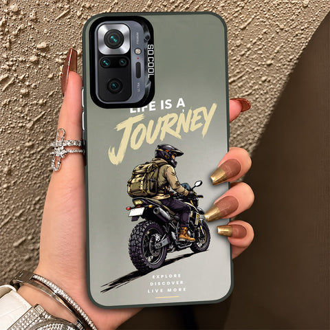 Xiaomi Redmi Note 10 Pro 4G Cover - Beyond The Asphalt Series - Lightweight Frosted Pearl Finish Anti-Fingerprint Shockproof Soft Borders Case