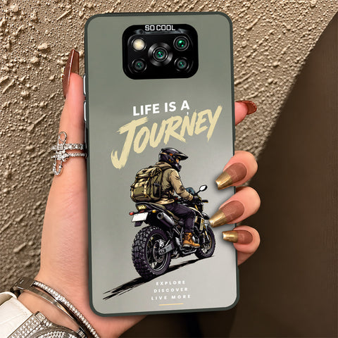 Xiaomi Poco X3 Cover - Beyond The Asphalt Series - Lightweight Frosted Pearl Finish Anti-Fingerprint Shockproof Soft Borders Case