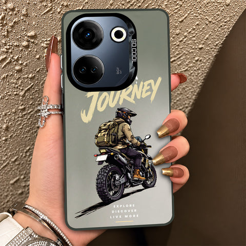 Tecno Camon 20 Cover - Beyond The Asphalt Series - Lightweight Frosted Pearl Finish Anti-Fingerprint Shockproof Soft Borders Case