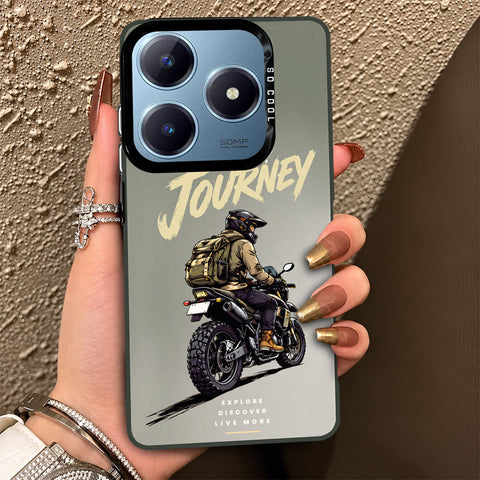 Realme C61 Cover - Beyond The Asphalt Series - Lightweight Frosted Pearl Finish Anti-Fingerprint Shockproof Soft Borders Case