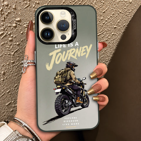 iPhone 14 Pro Cover - Beyond The Asphalt Series - Lightweight Frosted Pearl Finish Anti-Fingerprint Shockproof Soft Borders Case