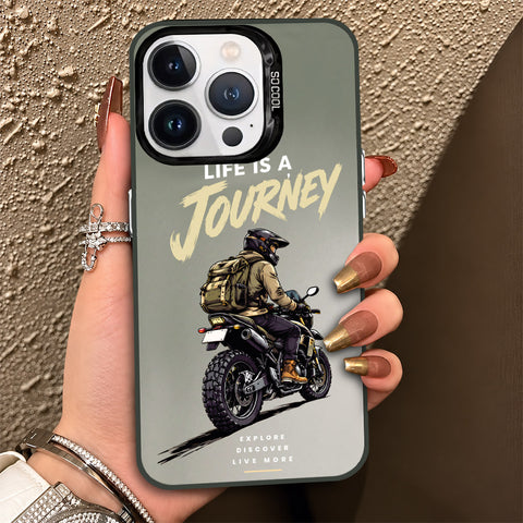 iPhone 13 Pro Max Cover - Beyond The Asphalt Series - Lightweight Frosted Pearl Finish Anti-Fingerprint Shockproof Soft Borders Case