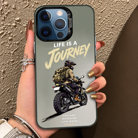 iPhone 12 Pro Max Cover - Beyond The Asphalt Series - Lightweight Frosted Pearl Finish Anti-Fingerprint Shockproof Soft Borders Case