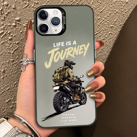 iPhone 11 Pro Max Cover - Beyond The Asphalt Series - Lightweight Frosted Pearl Finish Anti-Fingerprint Shockproof Soft Borders Case