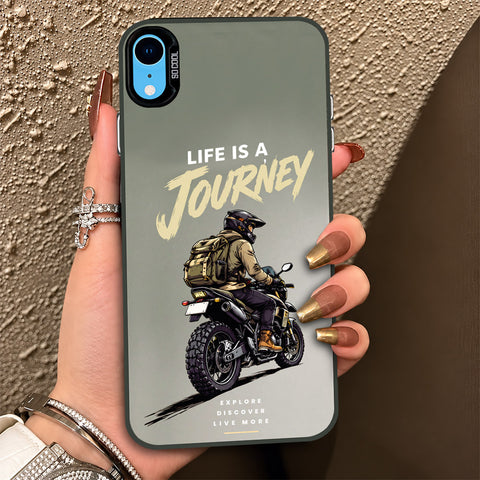iPhone XR Cover - Beyond The Asphalt Series - Lightweight Frosted Pearl Finish Anti-Fingerprint Shockproof Soft Borders Case