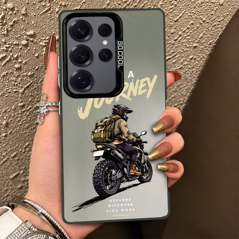 Samsung Galaxy S25 Ultra Cover - Beyond The Asphalt Series - Lightweight Frosted Pearl Finish Anti-Fingerprint Shockproof Soft Borders Case