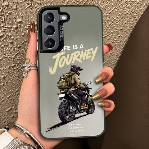 Samsung Galaxy S21 5G Cover - Beyond The Asphalt Series - Lightweight Frosted Pearl Finish Anti-Fingerprint Shockproof Soft Borders Case