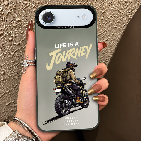iPhone 17 Air Cover - Beyond The Asphalt Series - Lightweight Frosted Pearl Finish Anti-Fingerprint Shockproof Soft Borders Case