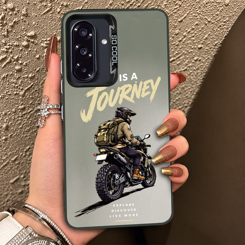 Samsung Galaxy A36 Cover - Beyond The Asphalt Series - Lightweight Frosted Pearl Finish Anti-Fingerprint Shockproof Soft Borders Case