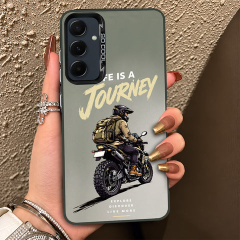 Samsung Galaxy A35 Cover - Beyond The Asphalt Series - Lightweight Frosted Pearl Finish Anti-Fingerprint Shockproof Soft Borders Case