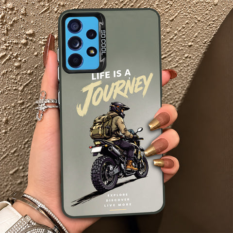 Samsung Galaxy A52 Cover - Beyond The Asphalt Series - Lightweight Frosted Pearl Finish Anti-Fingerprint Shockproof Soft Borders Case