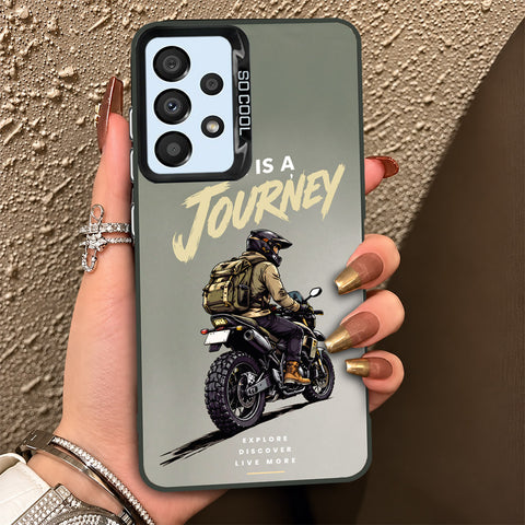 Samsung Galaxy A33 5G Cover - Beyond The Asphalt Series - Lightweight Frosted Pearl Finish Anti-Fingerprint Shockproof Soft Borders Case